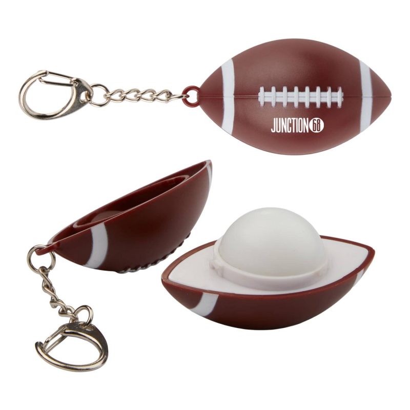 Football-SPF15-Lip-Balm-with-Keychain-SM-1731 Football SPF15 Lip Balm with Keychain