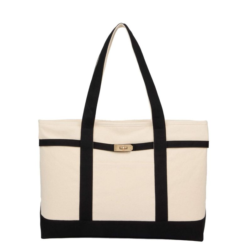 Jane Recycled Cotton Buckle Tote - 4