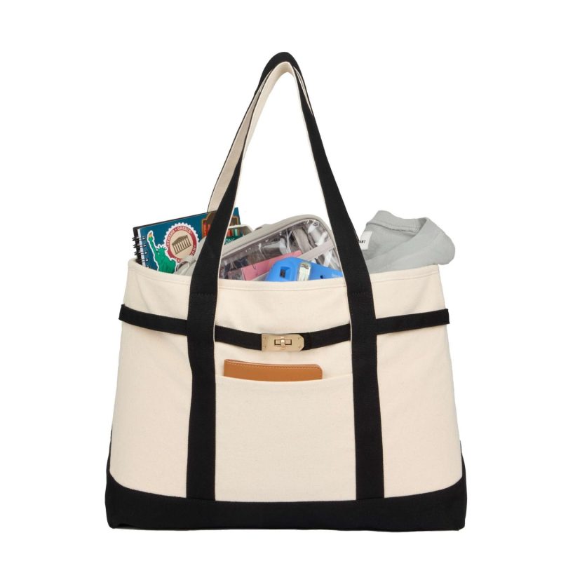 Jane Recycled Cotton Buckle Tote - 5