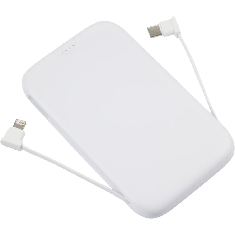 UL Listed 5000 20W Power Bank with Integrated Cabl - 5