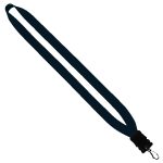 3/4" Cotton Lanyard with Plastic Snap-Buckle Release & Swivel Hook - 7