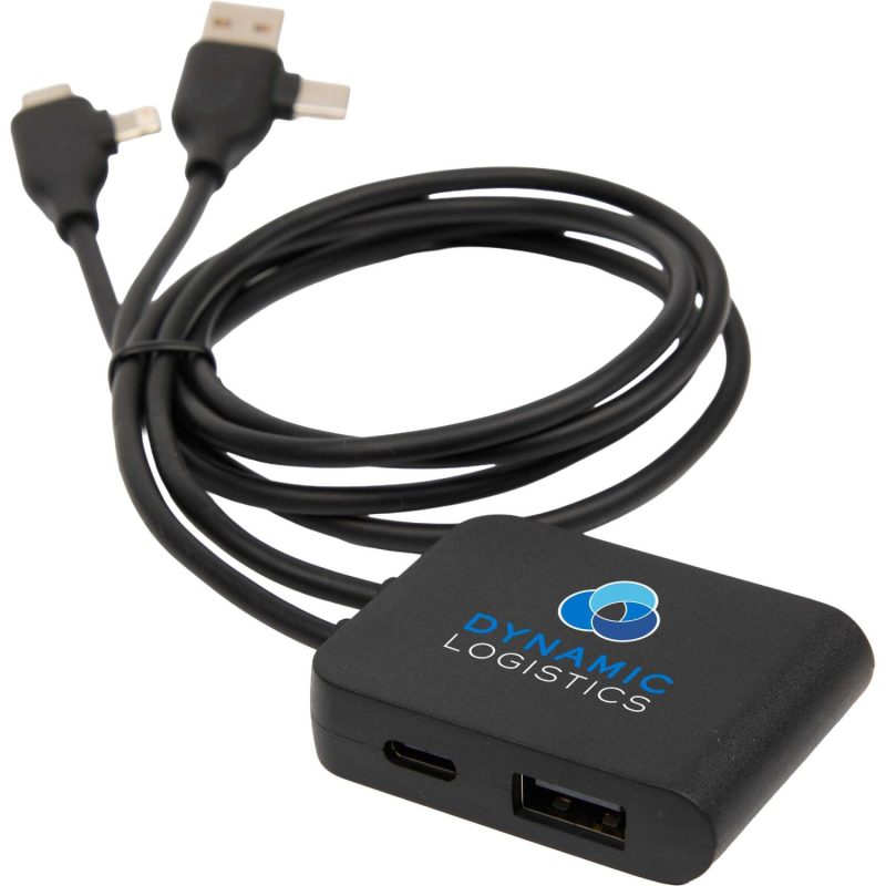 5-IN-1 Charging Cable with USB-A/C Hub