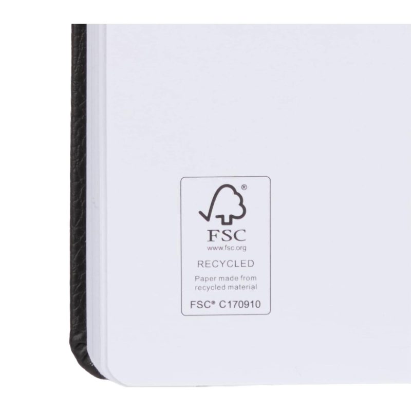 5" x 7" FSC® Recycled Pebble Hard Bound Journal - 7