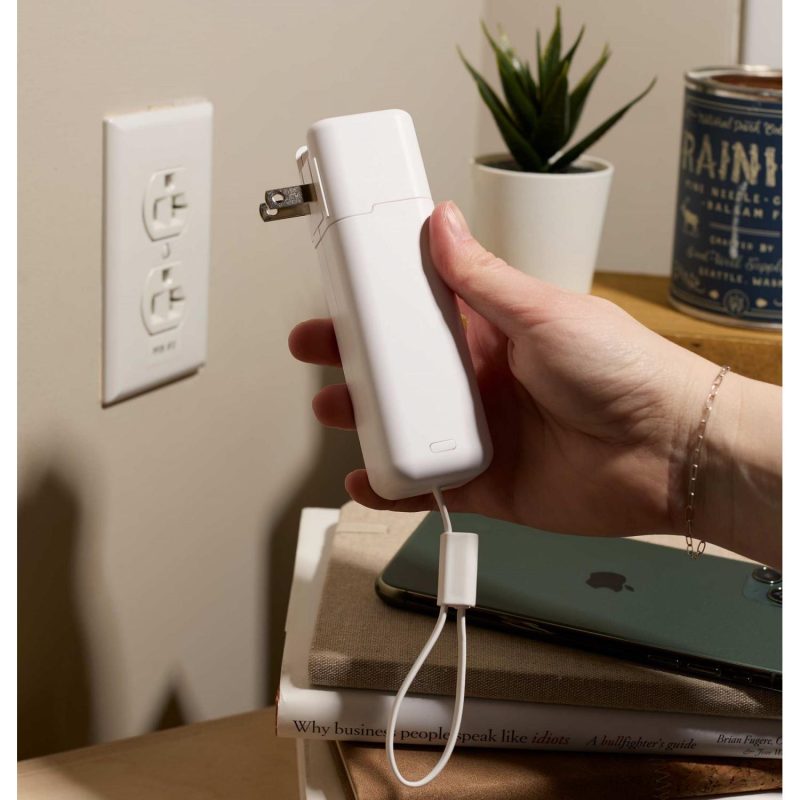 ETL Listed 5000 mAh 20W PD Power Bank with AC Plug - 6
