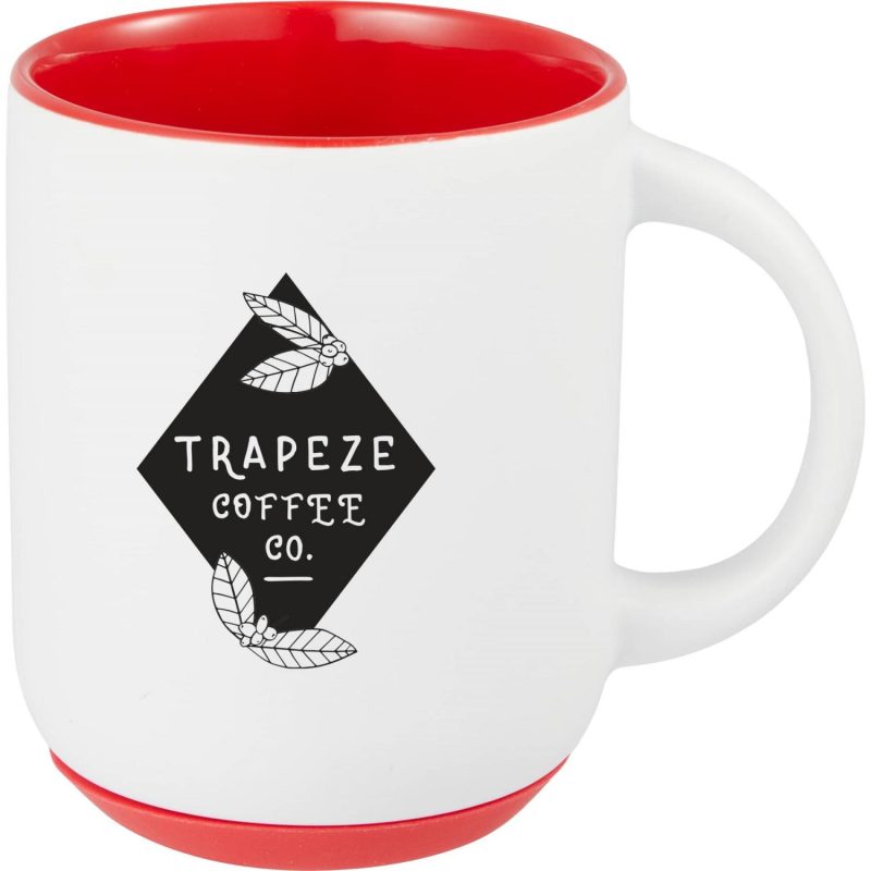 Isaac Ceramic Mug w/ Rubber Bottom 14oz - 6