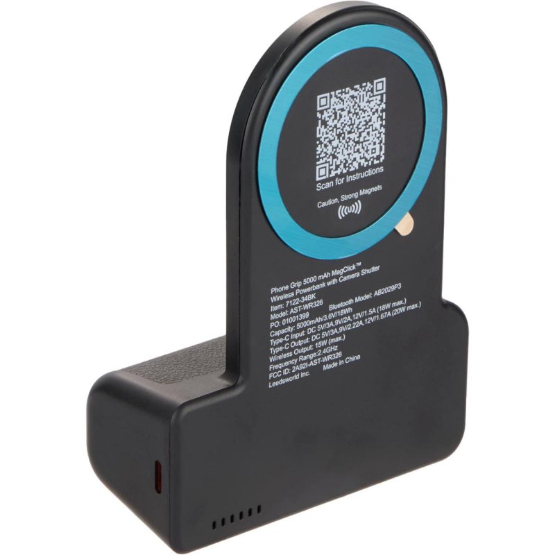 Phone Grip 5000 mAh MagClick™ Powerbank and Shutte - 9
