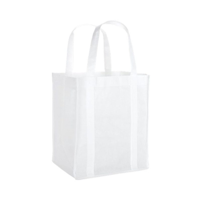 Vespera Recycled Non-Woven Grocery Tote w/Bottom Insert - 1