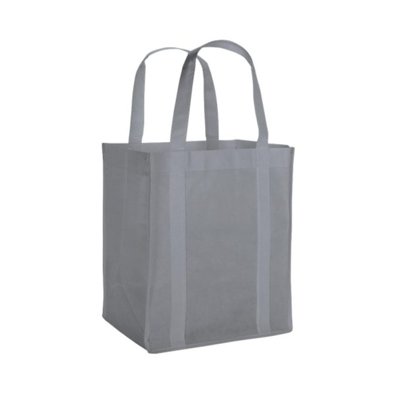 Vespera Recycled Non-Woven Grocery Tote w/Bottom Insert - 8