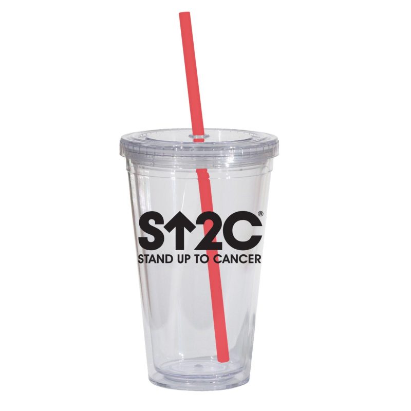 Double Wall 16 Oz Tumbler - Clear - 8