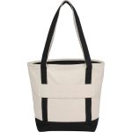 Recycled 12oz Zip Top Canvas Tote - 5