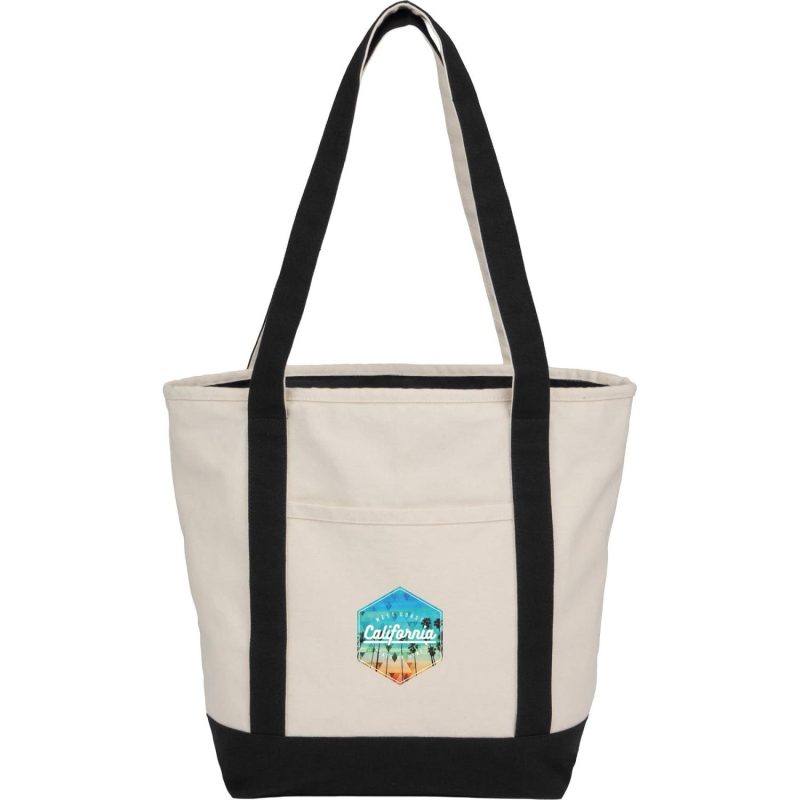 Recycled 12oz Zip Top Canvas Tote