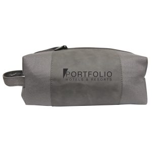 Canvas & Leatherette Dopp Bag