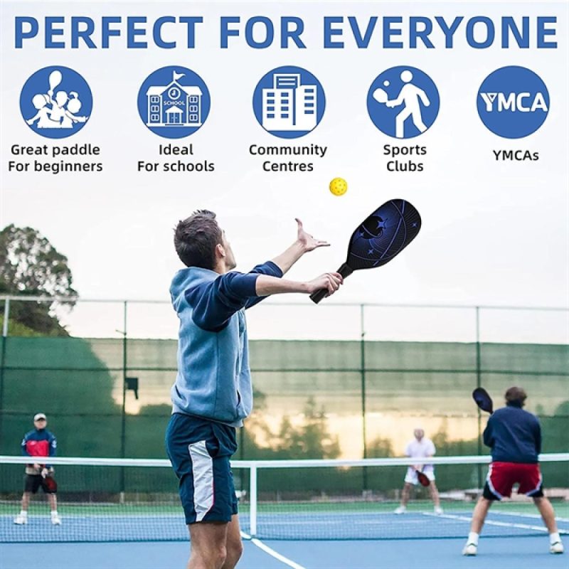 Carbon Fiber Pickleball Paddle Set - 3