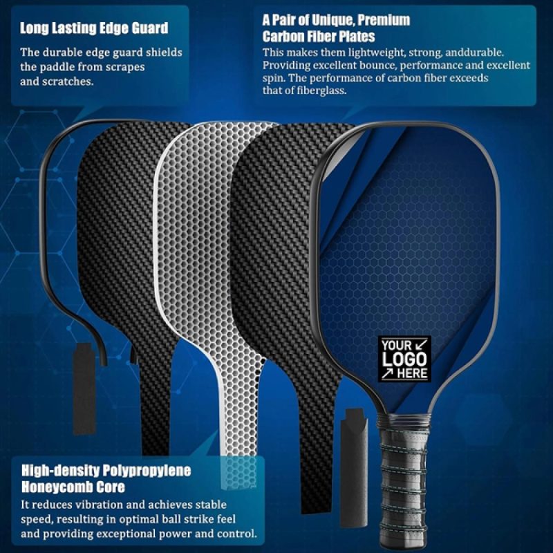 Carbon Fiber Pickleball Paddle Set