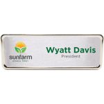 Columbus Express Metal Name Badge (standard 3 x 1) - 1