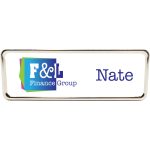Columbus Express Metal Name Badge (standard 3 x 1) - 2