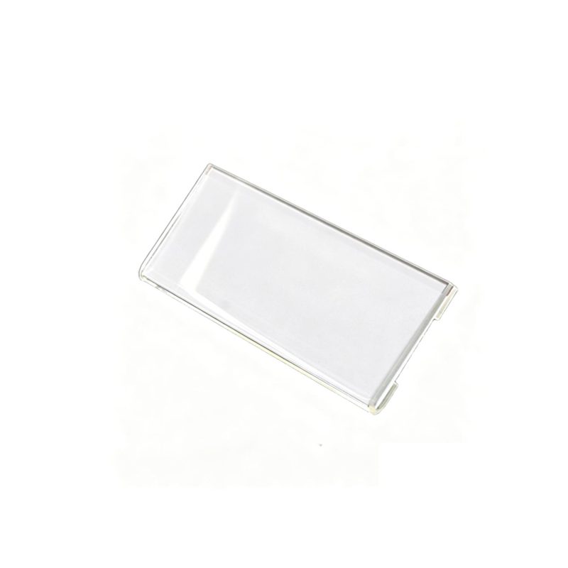 Crystal Clear Acrylic Name Tag Holder With Pin - 1