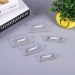 Crystal Clear Acrylic Name Tag Holder With Pin - 2