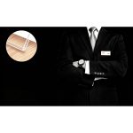 Crystal Clear Acrylic Name Tag Holder With Pin - 9