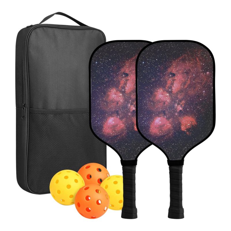 Custom Full Color Pickleball Racket Paddle & Ball Set w/ Carrying Bag - 6