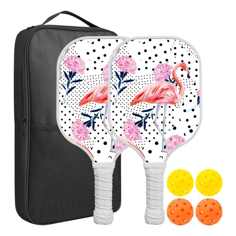 Custom Pickleball Racket Paddle & Ball Set w/Carrying Bag - 4