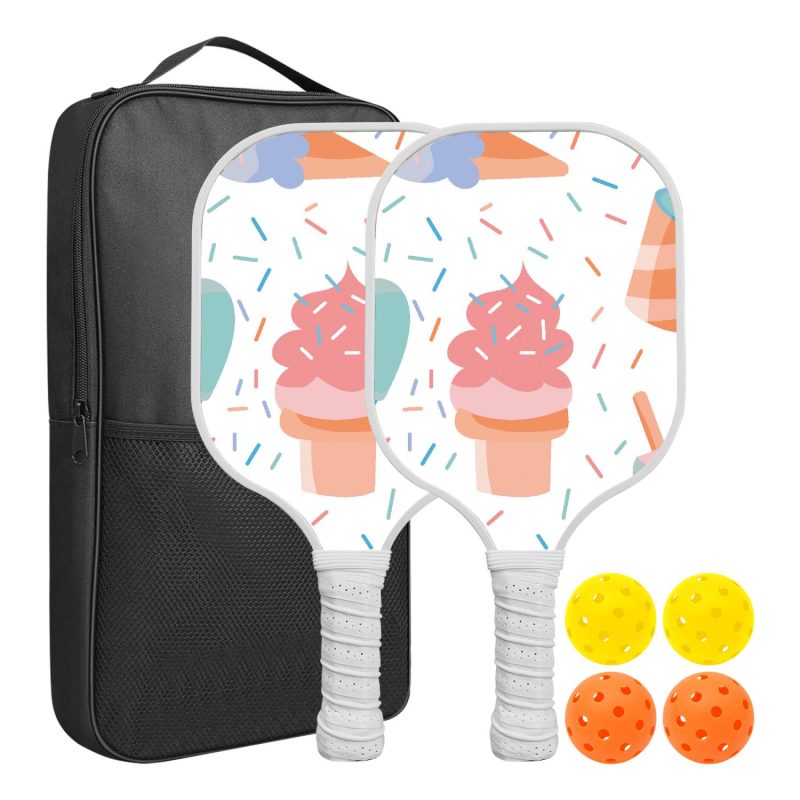 Custom Pickleball Racket Paddle & Ball Set w/Carrying Bag - 5