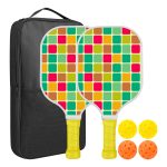 Custom Pickleball Racket Paddle & Ball Set w/Carrying Bag - 6