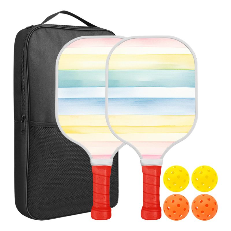 Custom Pickleball Racket Paddle & Ball Set w/Carrying Bag - 7