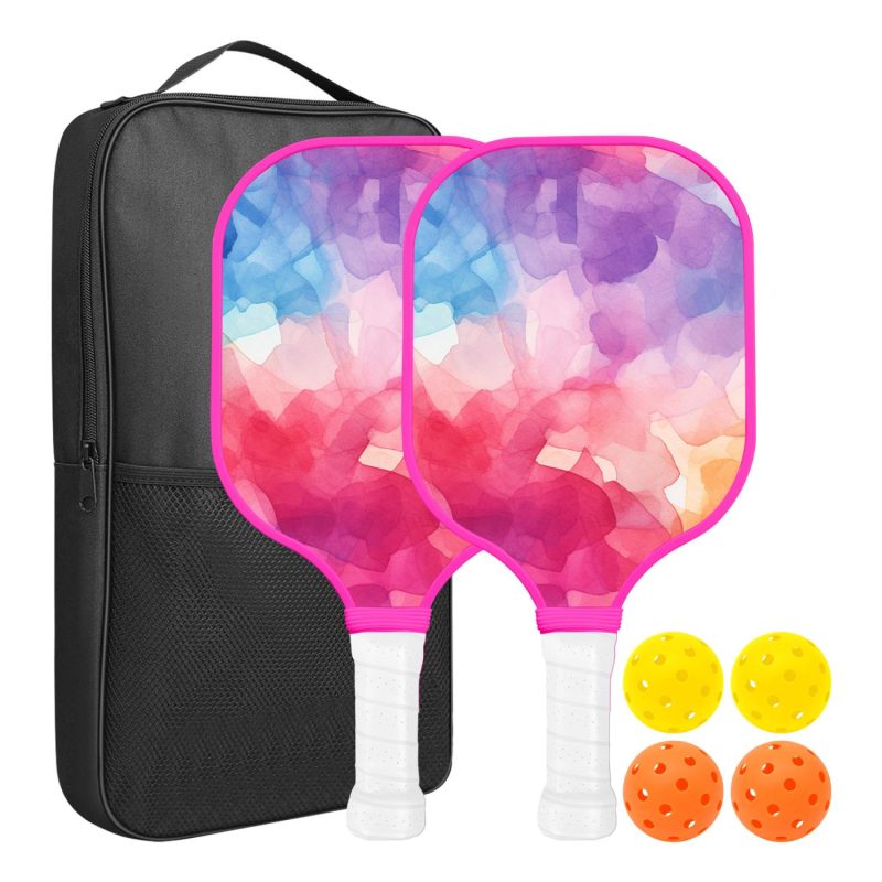 Custom Pickleball Racket Paddle & Ball Set w/Carrying Bag - 8