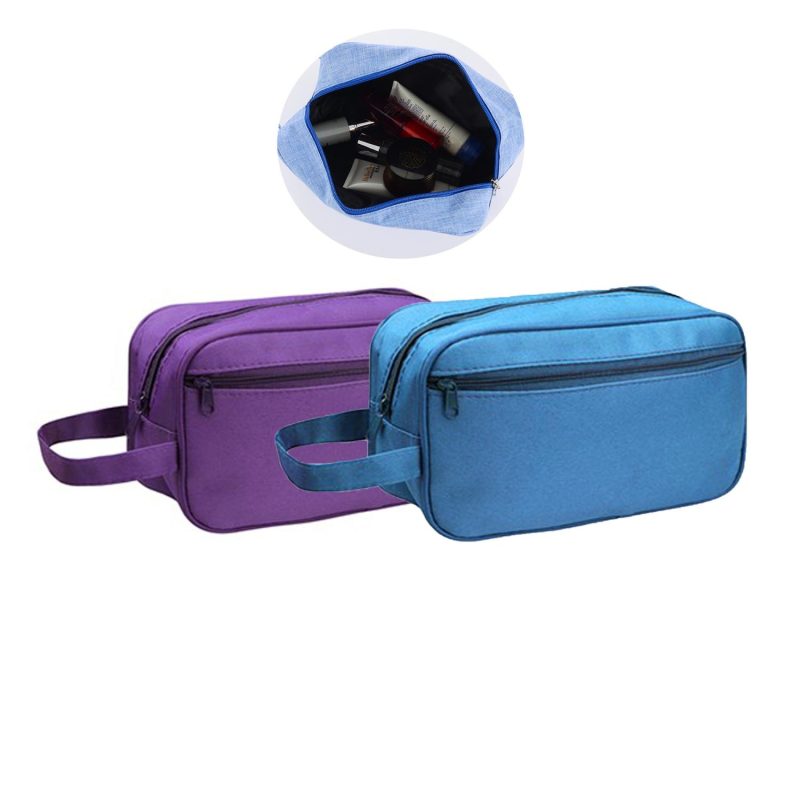 Double Zipper Toiletry Bag w/Carrying Handle - 2