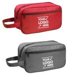 Double Zipper Toiletry Bag w/Carrying Handle - 3