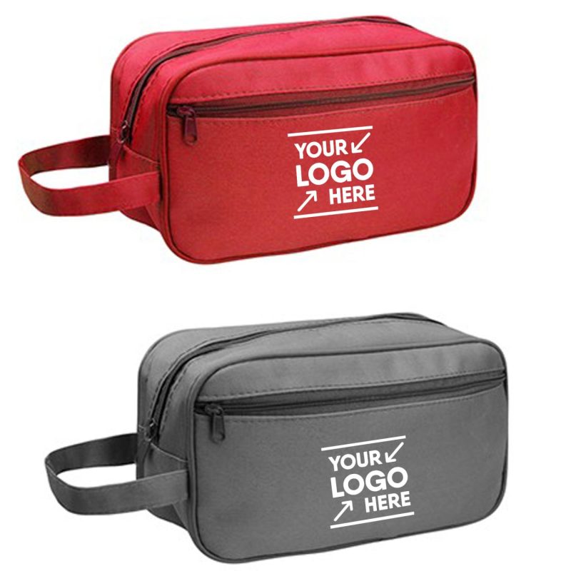 Double Zipper Toiletry Bag w/Carrying Handle - 3