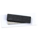 Erasable Replaceable Stainless Steel Name Tag W/ Magnet - 4