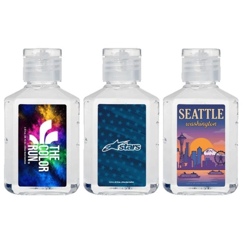 Hands Down 2 oz Clear Sanitizer in Clear Bottle