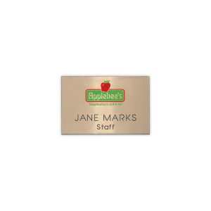 Hollywood Plastic Express Name Badge (Standard size 2" x 3")