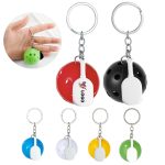 Pickleball Keychain With Racket