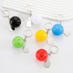 Pickleball Keychain With Racket - 2