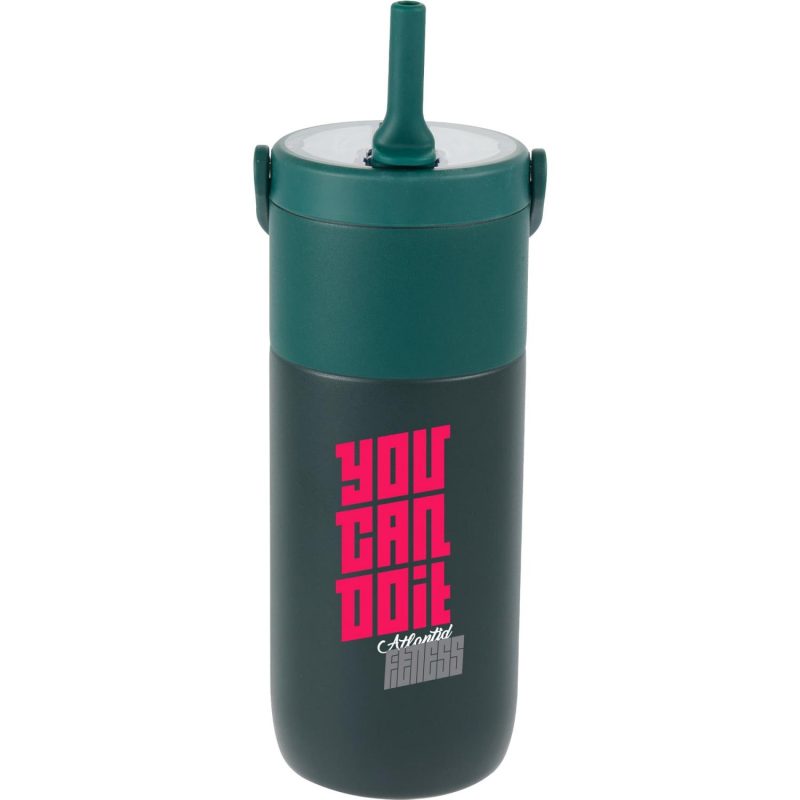 ROOTS Ceramic Lined Travel Tumbler w/ Straw 20oz