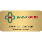 Savannah Express Metal Name Badge (Standard Size 1-1/2" x 3")