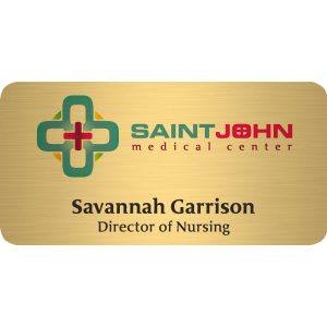 Savannah Express Metal Name Badge (Standard Size 1-1/2" x 3")