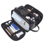 Travel Shaving Dopp Kit Leather Toiletry Bag for Men - 1