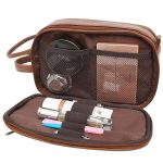 Travel Shaving Dopp Kit Leather Toiletry Bag for Men - 3