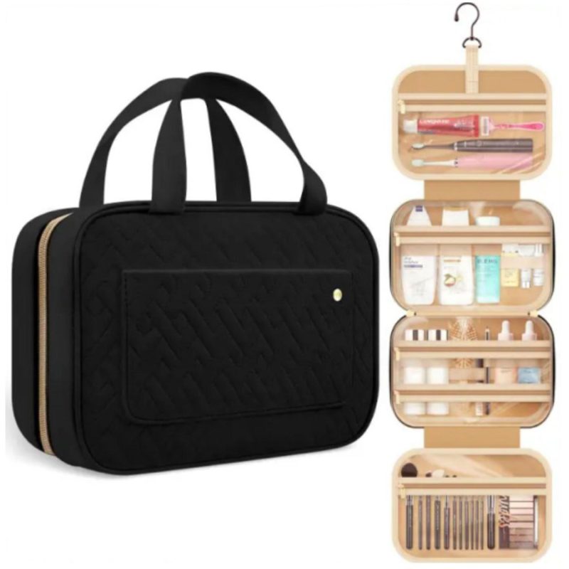 Travel Toiletry Bag With Hanging Hook - 1