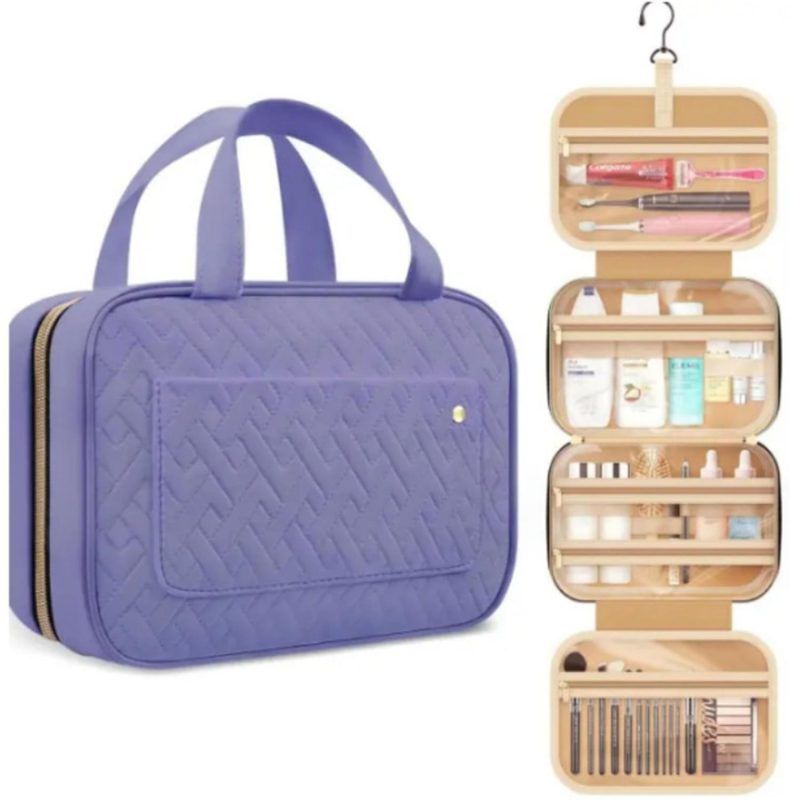 Travel Toiletry Bag With Hanging Hook - 3