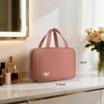 Water-Resistant Nylon Hanging Toiletry Bag - 5