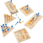 Wooden 6-in-1 Travel Peg Game Set - 8