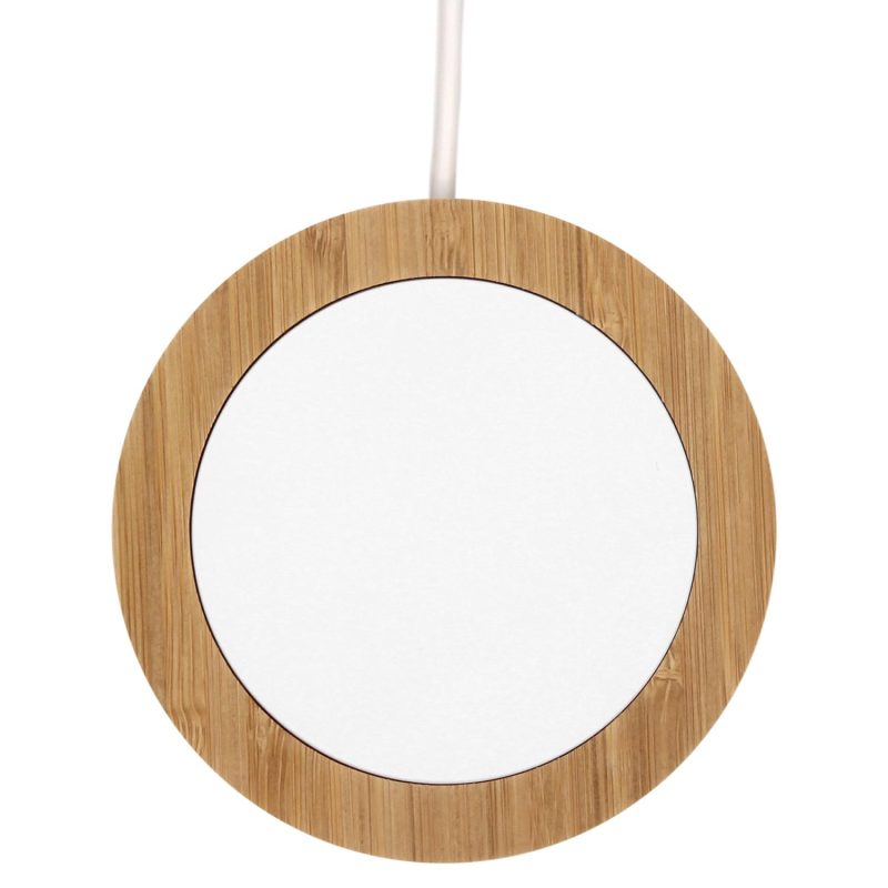 iBevel Plus 15W Wireless Charger With Bamboo Trim - 1