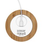 iBevel Plus 15W Wireless Charger With Bamboo Trim - 3