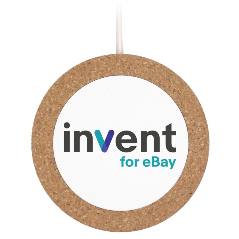 iBevel-Plus-15W-Wireless-Charger-With-Cork-Trim-57355-COKTM iBevel Plus 15W Wireless Charger With Cork Trim